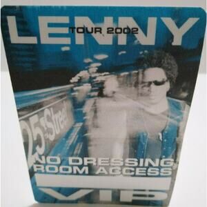 Lenny Kravitz Backstage VIP Pass Original 2002 Rock Music Concert Gift Original
